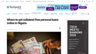 
                            6. Where to borrow money online in Nigeria without collateral
