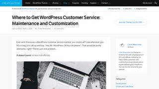 
                            5. Where to Get WordPress Customer Service: Maintenance + ...