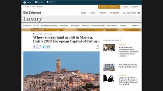 
                            10. Where to stay (and avoid) in Matera, Italy's 2019 European Capital of ...