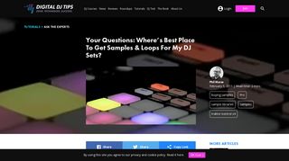 
                            9. Where's Best Place To Get Samples & Loops For My DJ Sets?