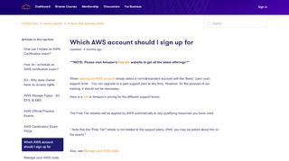 
                            10. Which AWS account should I sign up for – A Cloud Guru