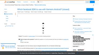 
                            6. Which facebook SDK to use with Xamarin.Android? - Stack Overflow