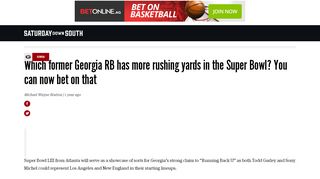 
                            13. Which former Georgia RB has more rushing yards in the Super Bowl ...