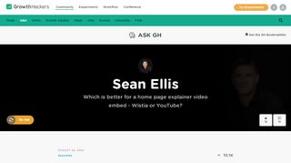 
                            12. Which is better for a home page explainer video embed - Wistia or