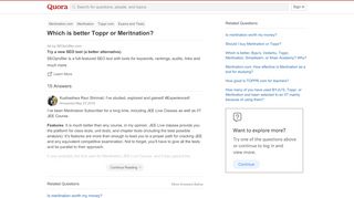 
                            12. Which is better Toppr or Meritnation? - Quora