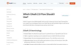 
                            13. Which OAuth 2.0 Grant should I use? - Auth0