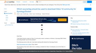 
                            10. Which source/tag should be used to download Odoo 12 community for ...