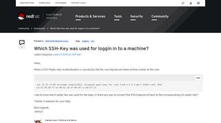 
                            5. Which SSH-Key was used for loggin in to a machine? - Red Hat ...