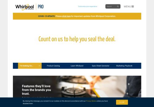 
                            8. Whirlpool Pro | Kitchen and Laundry Appliance Distribution