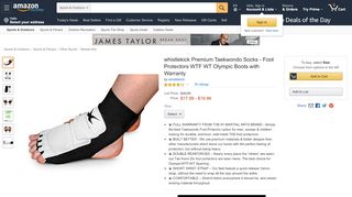
                            10. whistlekick Premium Taekwondo Socks - Foot Protectors WTF WT ...