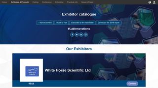 
                            9. White Horse Scientific Ltd - Exhibitor catalogue / Lab ...