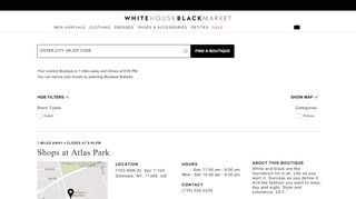 
                            5. White House Black Market Store Search