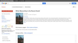 
                            13. White Masculinity in the Recent South - Resultaten voor Zoeken naar boeken met Google