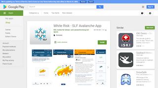 
                            3. White Risk - SLF Lawinen-App – Apps bei Google Play