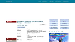 
                            4. White Rose Boys High School Millat Road Campus - ...