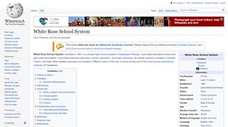 
                            7. White Rose School System - Wikipedia