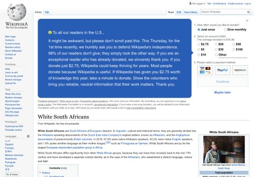 
                            7. White South Africans - Wikipedia