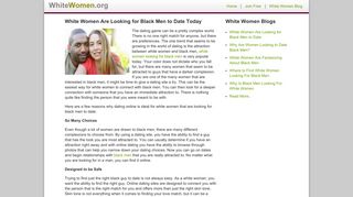 
                            3. White Women Are Looking for Black Men to Date - WhiteWomen.org