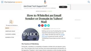 
                            9. Whitelist an Email Sender or a Domain in Yahoo! Mail