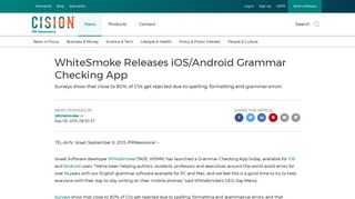 
                            9. WhiteSmoke Releases iOS/Android Grammar Checking App
