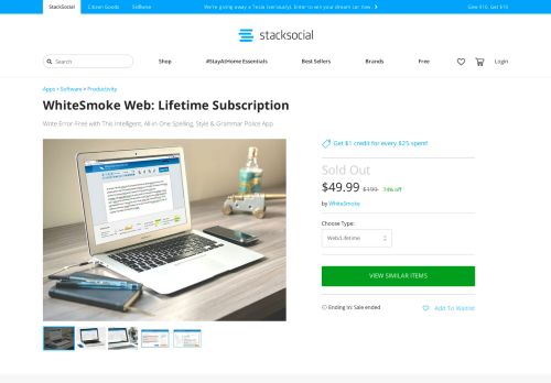 
                            6. WhiteSmoke Web: Lifetime Subscription | StackSocial