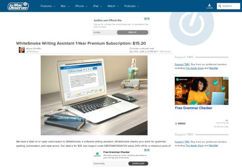 
                            13. WhiteSmoke Writing Assistant 1-Year Premium Subscription: $15.20 ...