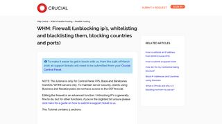 
                            9. WHM: Firewall (unblocking ip's, whitelisting and blacklisting them ...