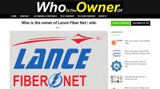 
                            12. Who is the owner of Lance Fiber Net India | Full wiki | Company profile
