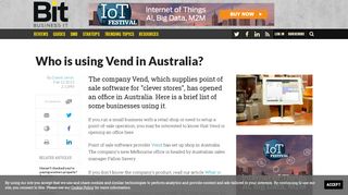 
                            11. Who is using Vend in Australia? - Software - Business IT