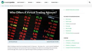 
                            6. Who Offers A Virtual Trading Account? Paper Trading Investing