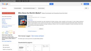 
                            11. Who Owns the World's Media?: Media Concentration and Ownership ...