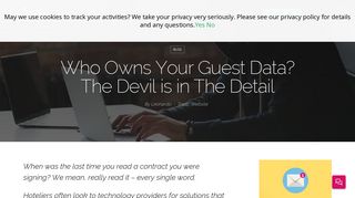 
                            12. Who Owns Your Guest Data? The Devil is in The Detail - Vizlly