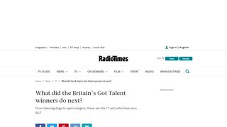 
                            10. Who won Britain's Got Talent? Winners FULL list – what they did next ...