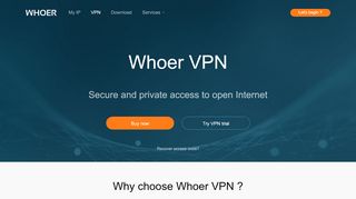 
                            1. Whoer VPN provider - Whoer.net