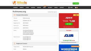 
                            12. Whois fruitmoney.org