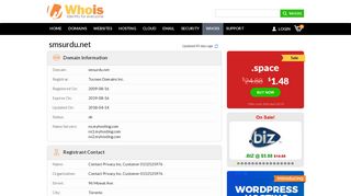 
                            8. Whois smsurdu.net