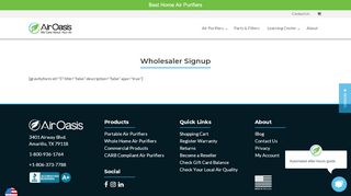 
                            11. Wholesaler Signup | Air Oasis