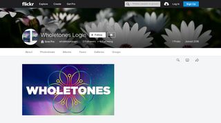 
                            8. Wholetones Login | Flickr