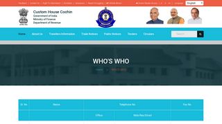 
                            6. Who's Who - Custom House Cochin