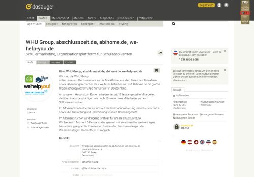 
                            7. WHU Group, abschlusszeit.de, abihome.de, we – dasauge® Agenturen