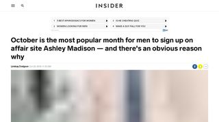 
                            7. Why a lot of men sign up to affair site Ashley Madison in October ...