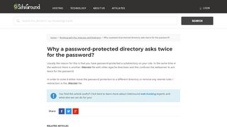 
                            2. Why a password-protected directory asks twice for the password?