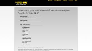 
                            7. Why a Western Union Prepaid Reloadable MasterCard Debit Card?