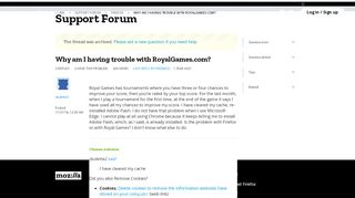
                            13. Why am I having trouble with RoyalGames.com? | Firefox Support ...