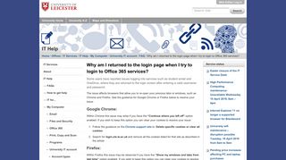 
                            12. Why am I returned to the login page when I try to login to Office 365 ...