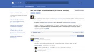 
                            6. Why am I unable to login into instagram using fb account? | Komunitas ...