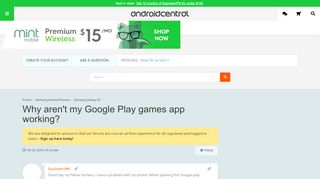 
                            10. Why aren't my Google Play games app working? - Android Forums at ...