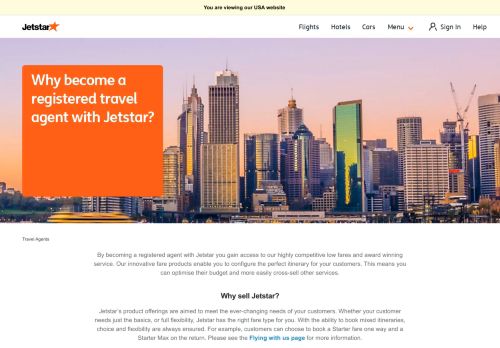 
                            10. Why become a registered travel agent with Jetstar