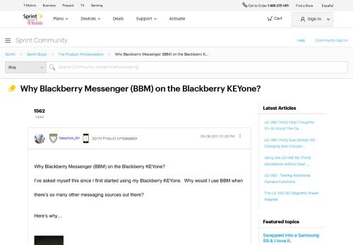 
                            13. Why Blackberry Messenger (BBM) on the Blackberry K... - Sprint ...