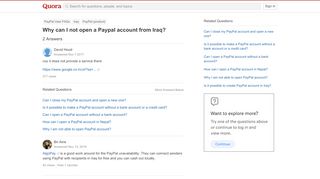 
                            7. Why can I not open a Paypal account from Iraq? - Quora